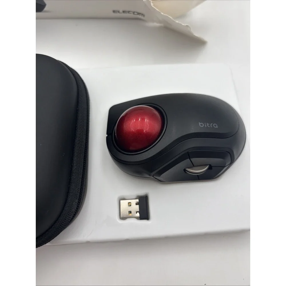 ELECOM Wireless Trackball Mouse M-MT2DRSBK S size 5-Button JP
